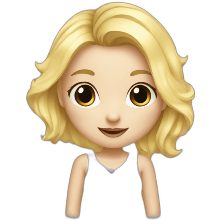 Blonde calin panda emoji