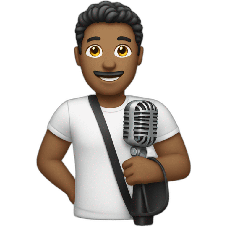 man+microphone emoji