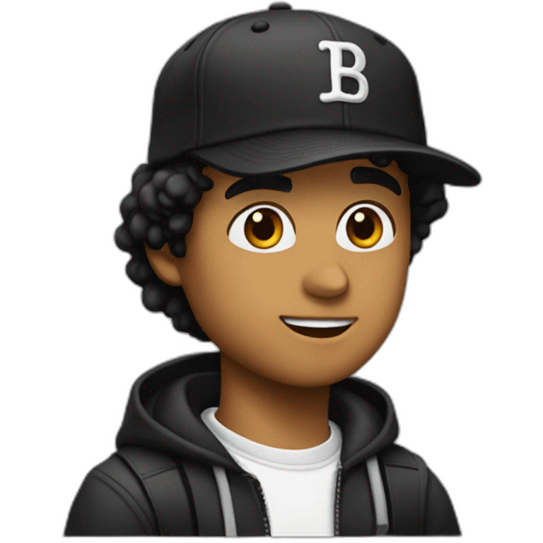 Charlie chappline with black cap  emoji