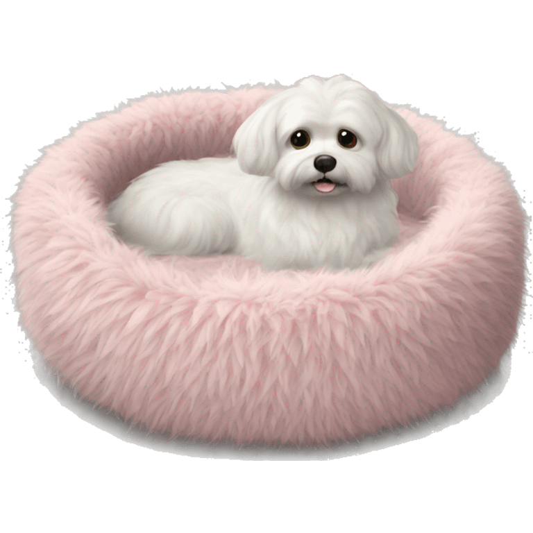 Pet bed fluffy realistic emoji