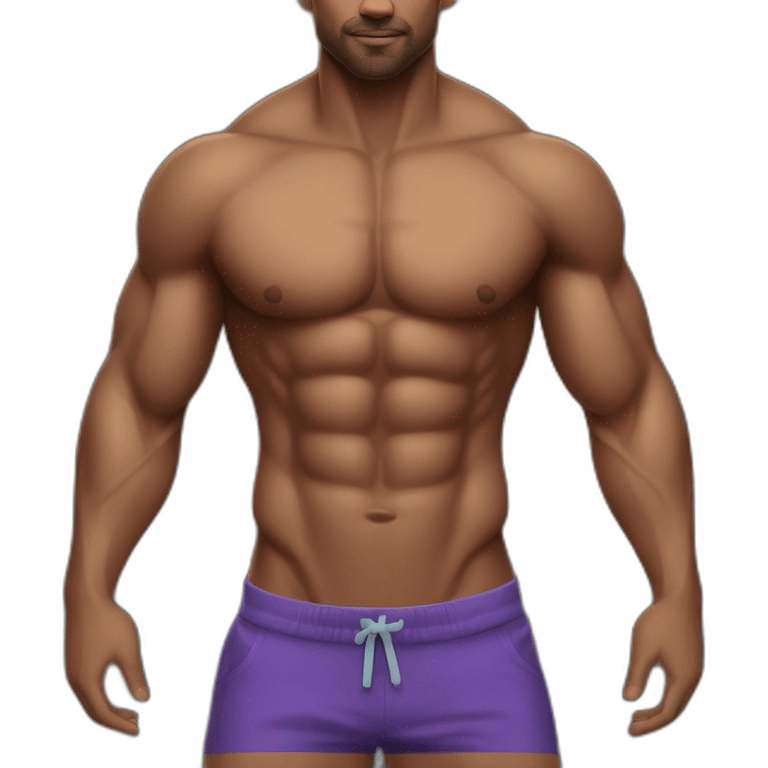 man strong core abs torso emoji