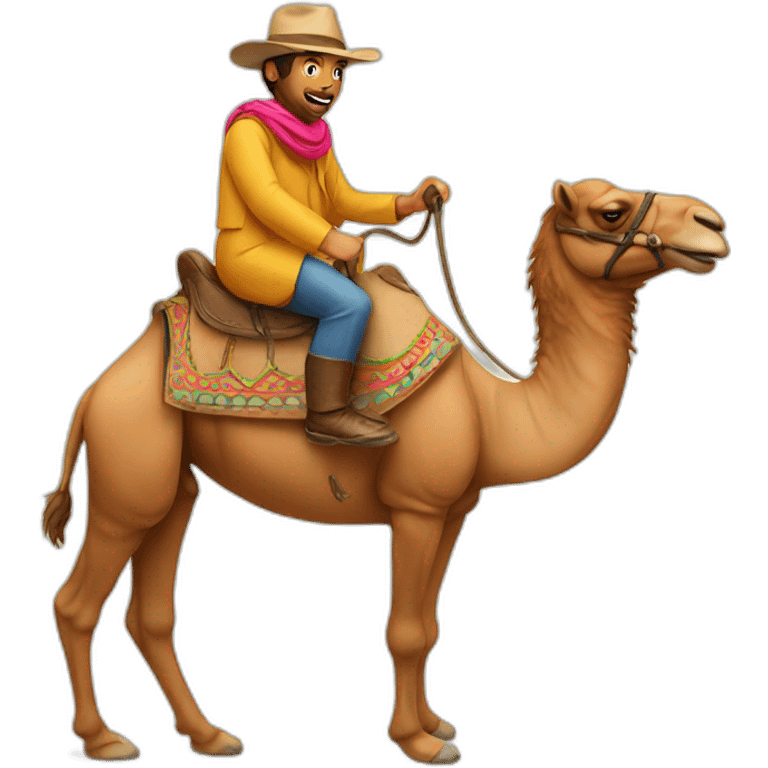 Riding camel emoji