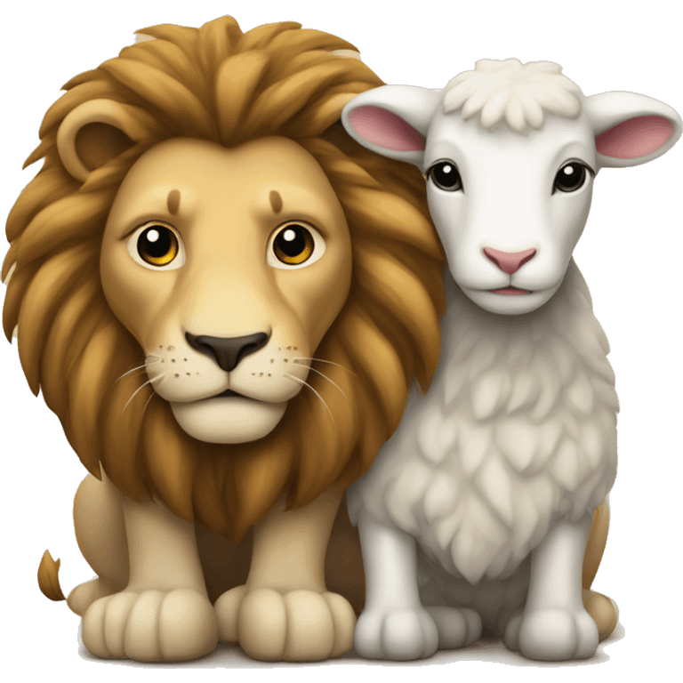 Lion and lamb equal before the law emoji