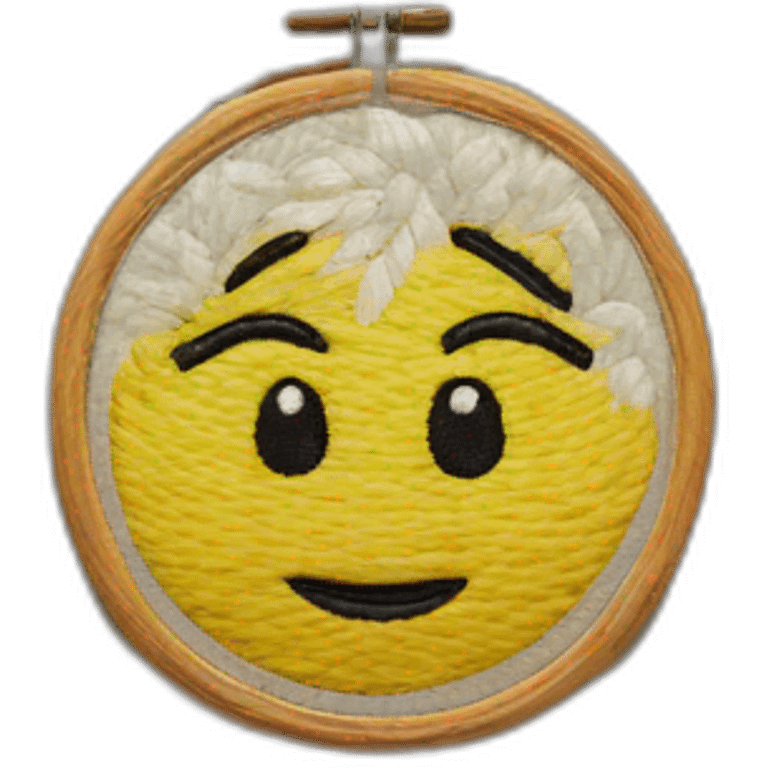 Embroidery emoji