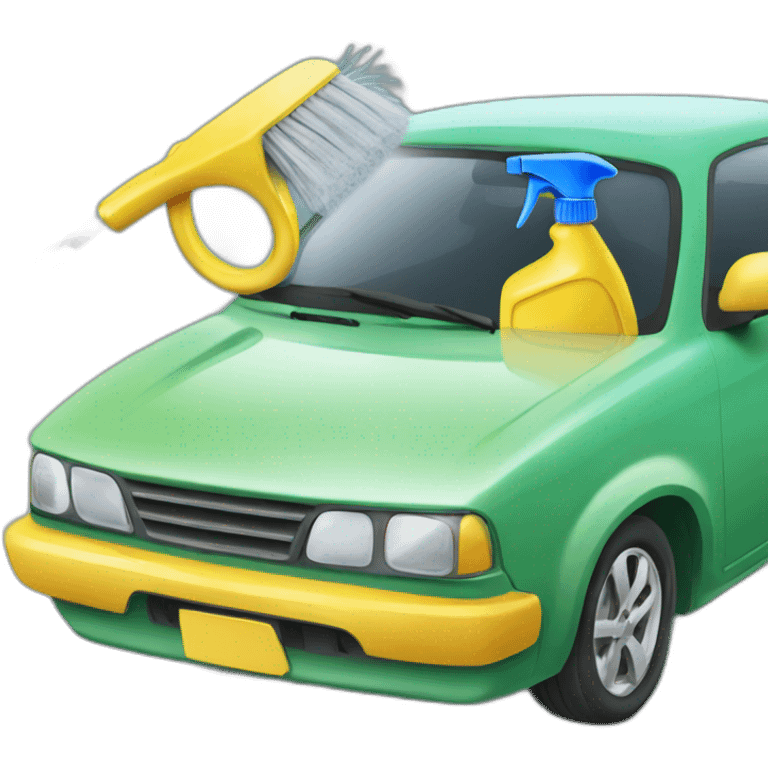 car cleaning emoji