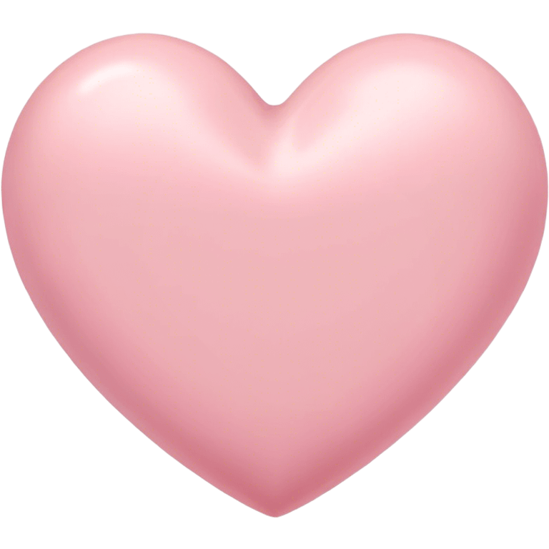 A pastel pink heart  emoji