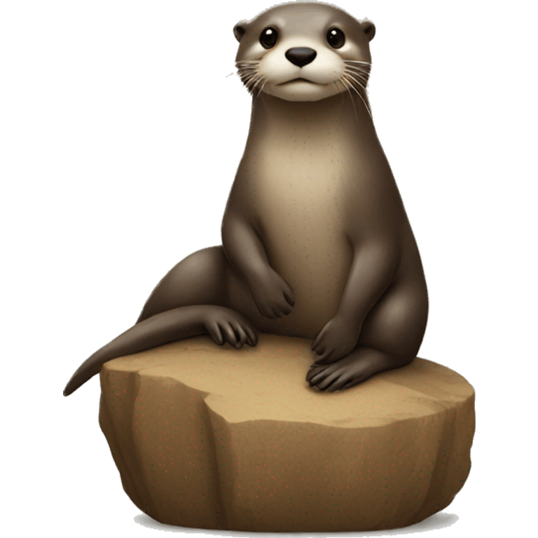 Otter on top of otter emoji