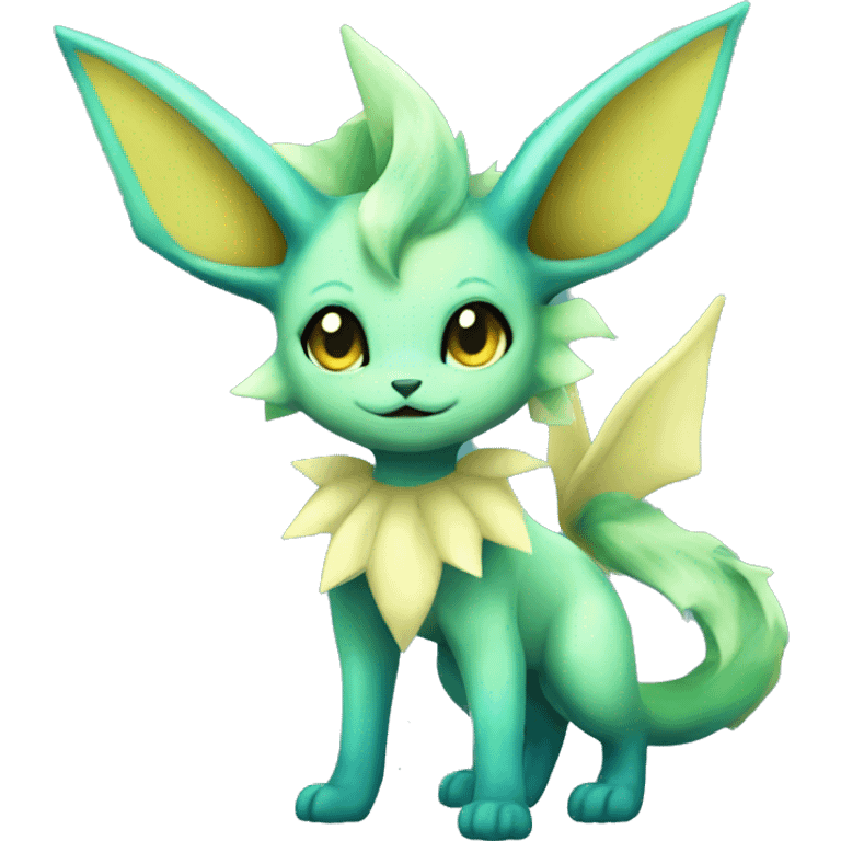 Vaporeon-Leafeon full body emoji