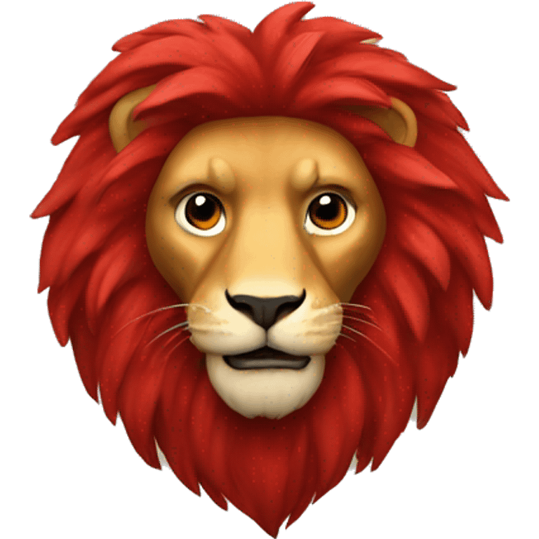 Red lion  emoji