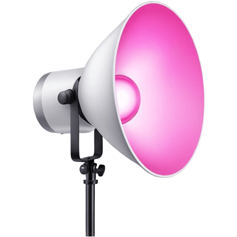 pink studio lighting modifier emoji