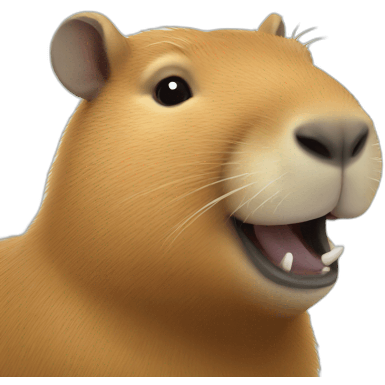 Capybara happy emoji