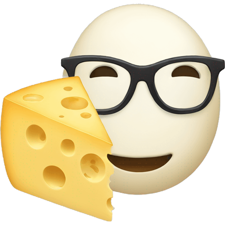 Cheese with Glasses emoji