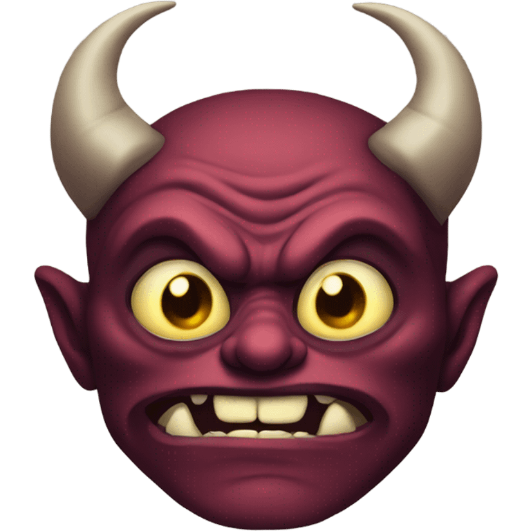 Sinister faced demon emoji