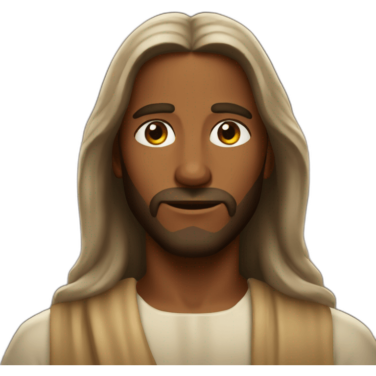 Brown skin Jesus christ  emoji