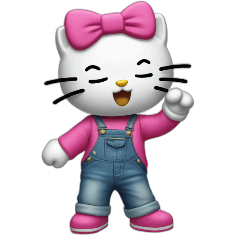 Hello kitty qui dab emoji