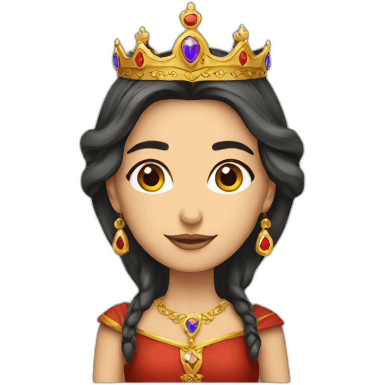 armenian princess with crown full height emoji