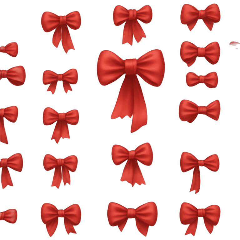 Red silk bow emoji