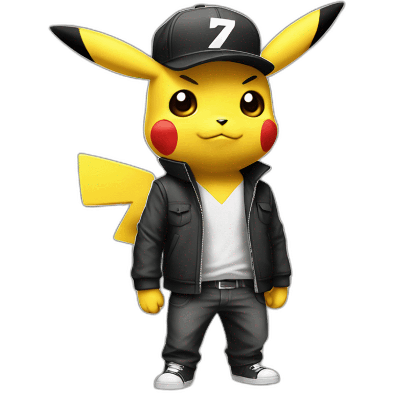 Pikachu le gangster emoji