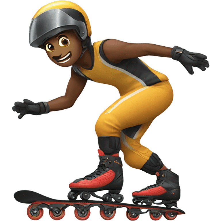 Cobra rollerblading emoji