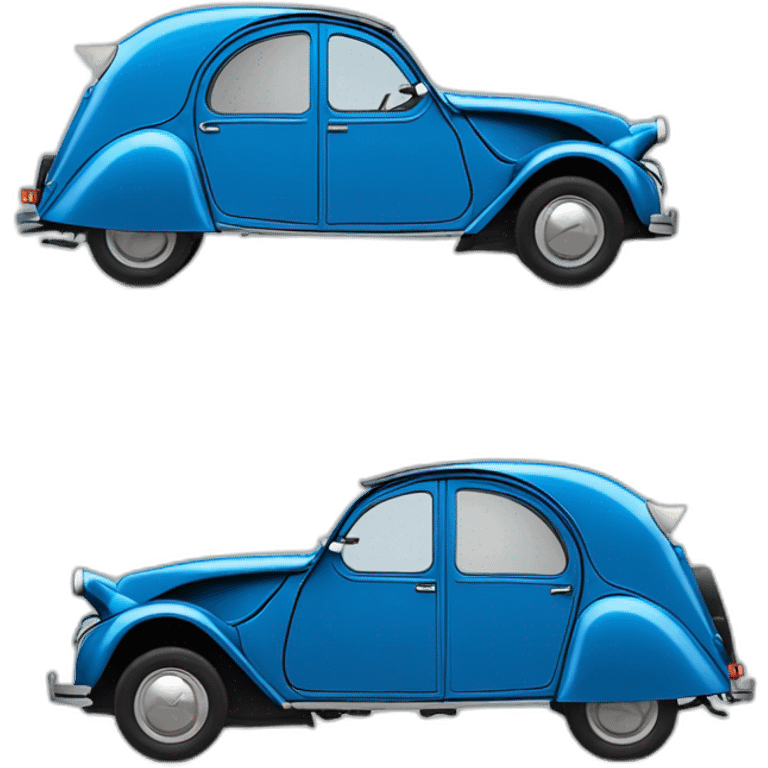 blue Citroën 2 CV emoji