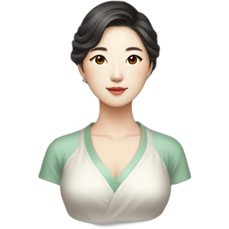 Beautiful Korean lady emoji