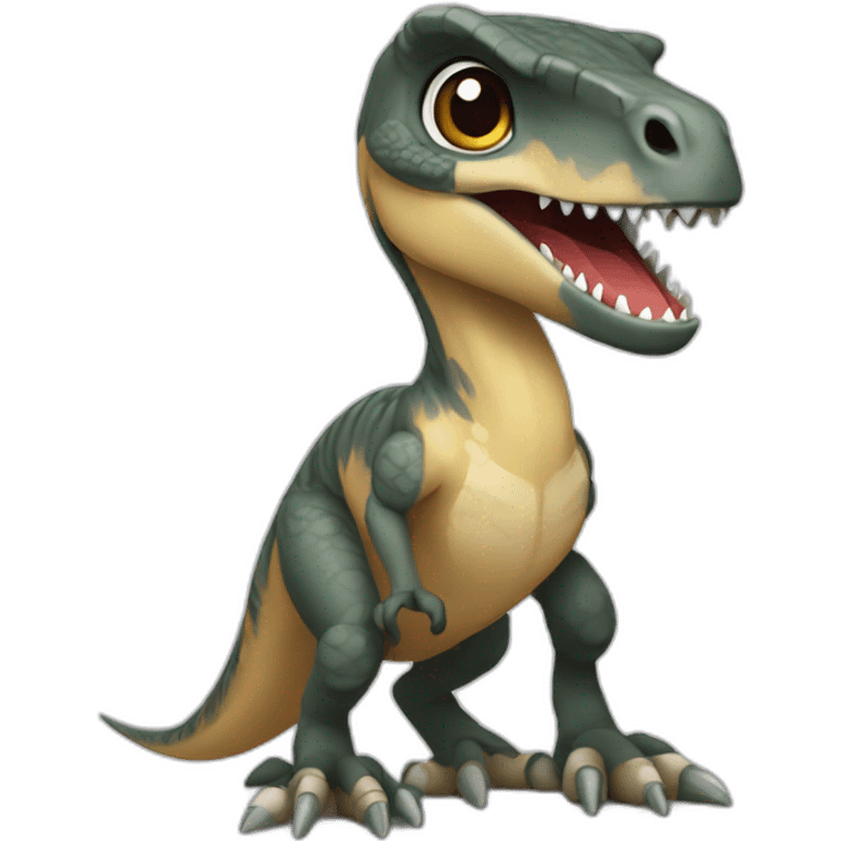 Chibi velociraptor emoji