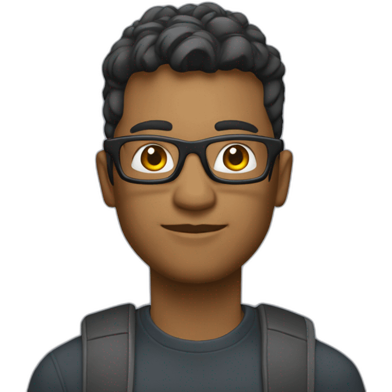 software engineer coach in ReactJS with fashion glasses emoji