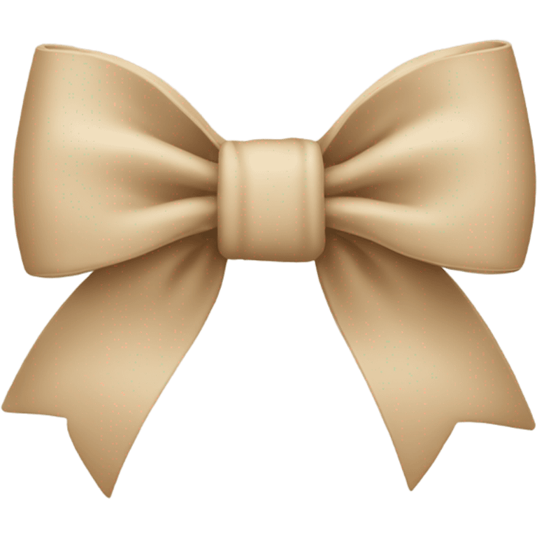 Beige bow emoji