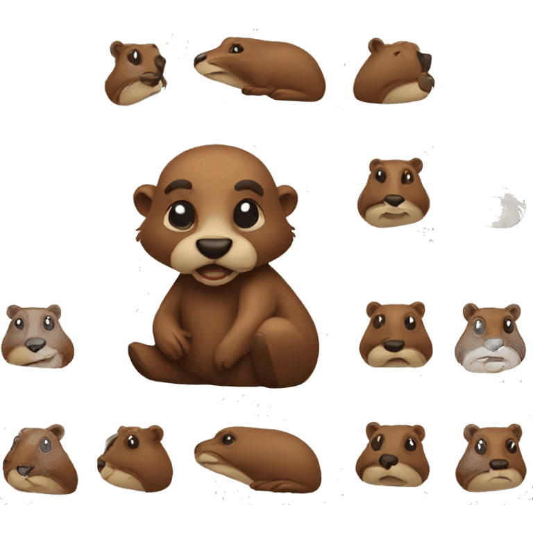 A cool beaver  emoji