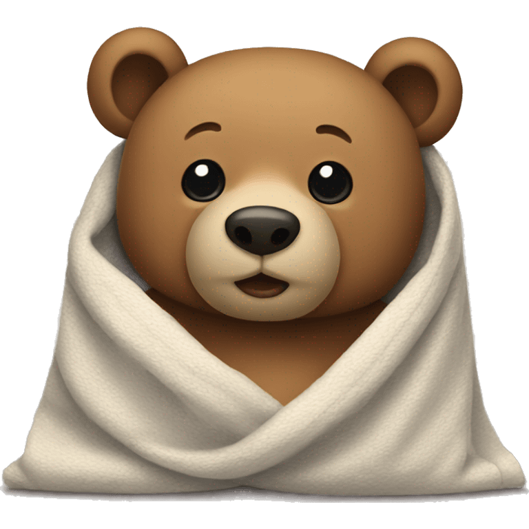 bear with a blanket  emoji