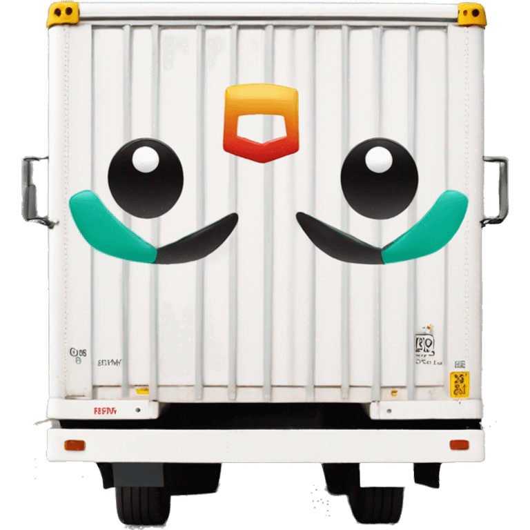 Boxtruck with letters "PGS” on the side emoji