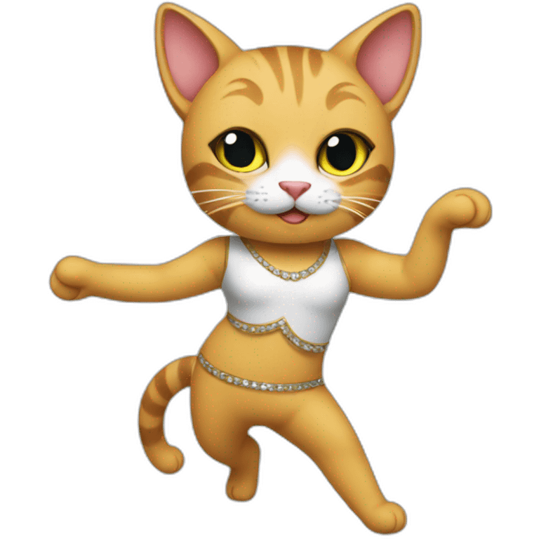 dancer cat emoji