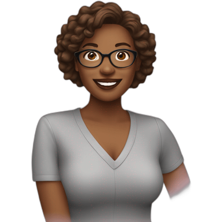 woman podcaster interview for radio podcast emoji