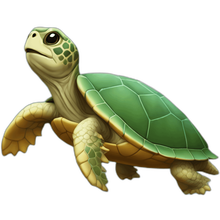 Une tortue otarie emoji