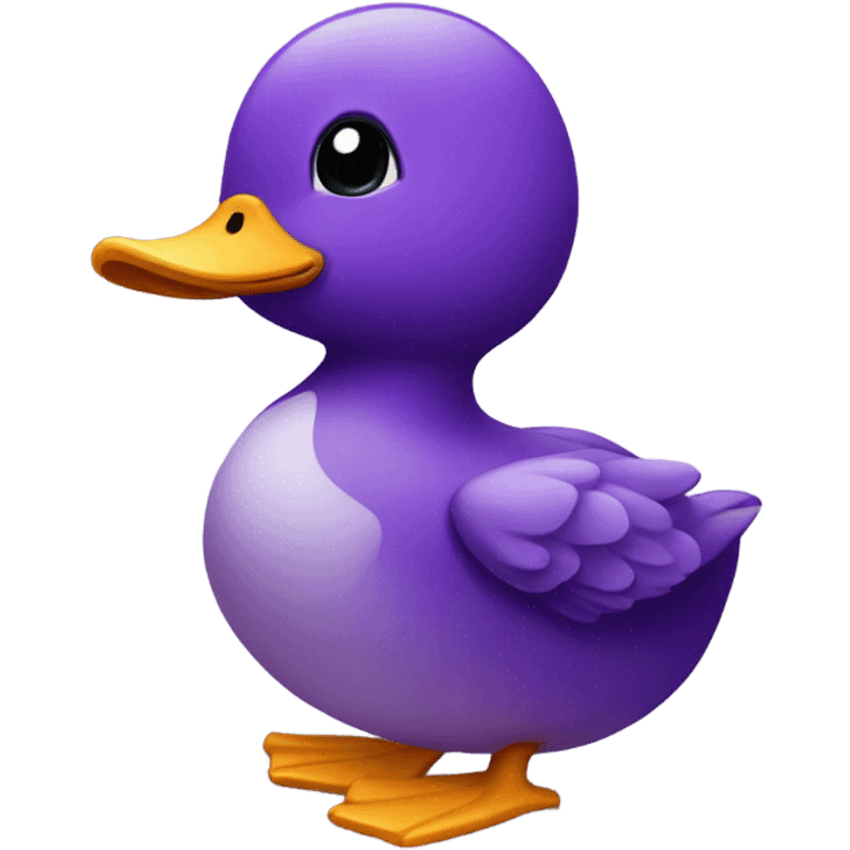 Purple duck emoji