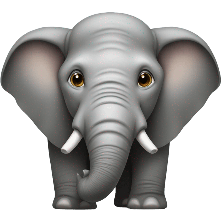 Elephant with no nose emoji