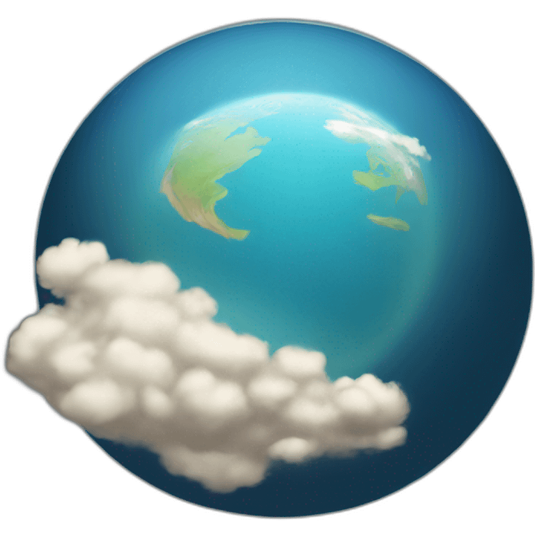 Flat Earth on an angle emoji