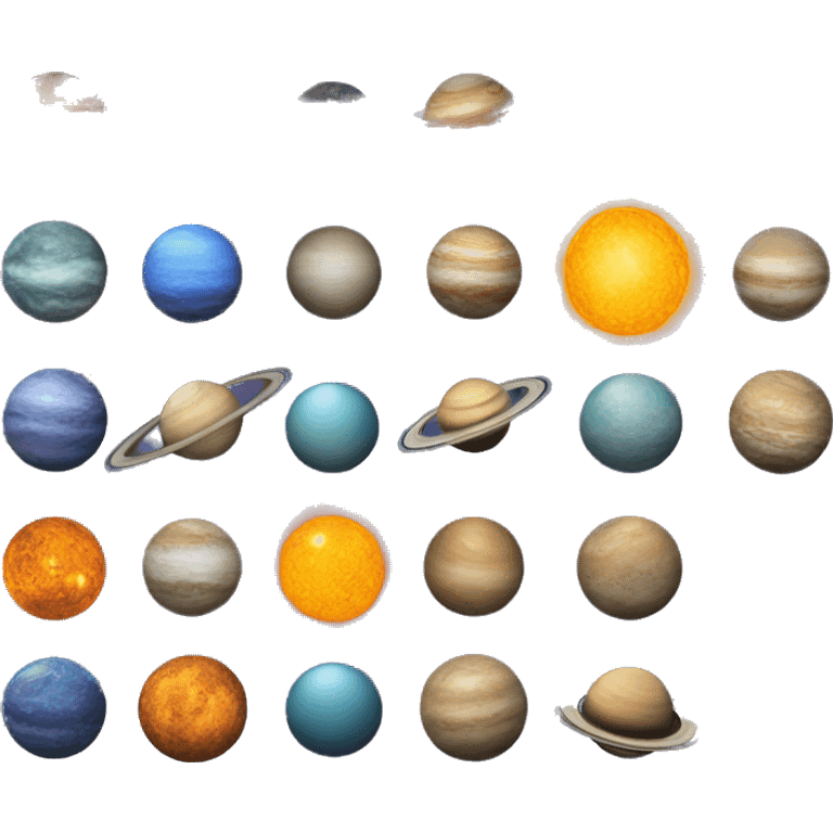 the entire solar system emoji