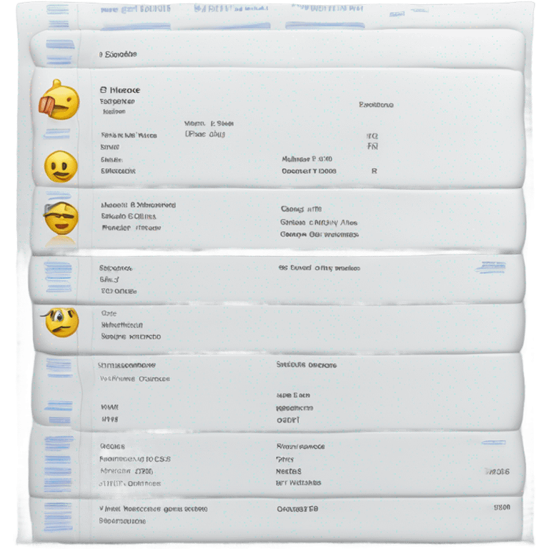 Invoice emoji