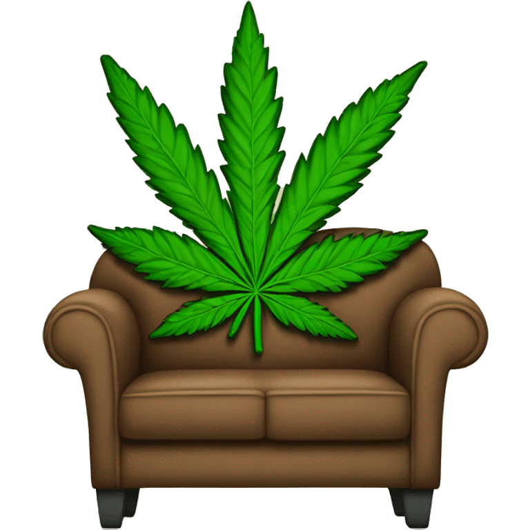 marijuana blunt on a sofa emoji