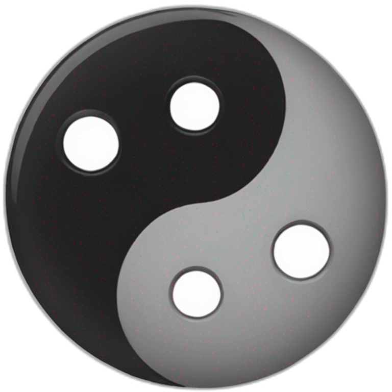 Ying et yang emoji