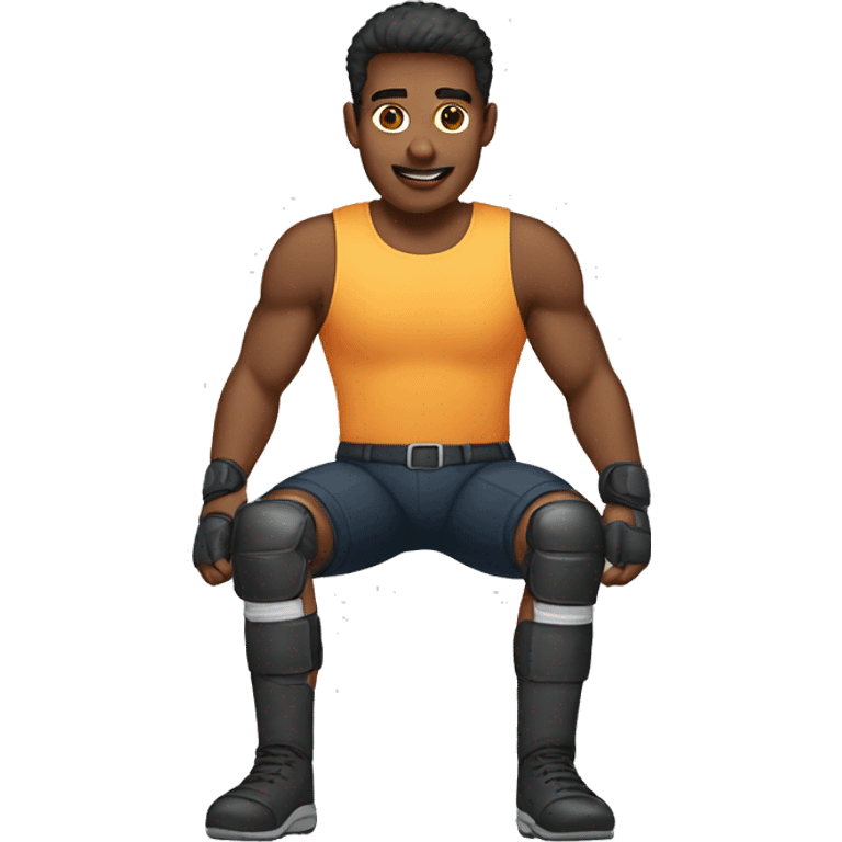 Guy with knee pads  emoji