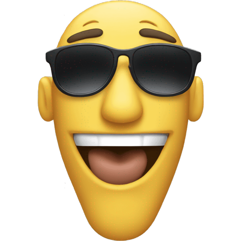 The subduet emoji with tge sunglasses  on  emoji