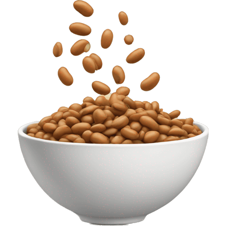 Beans spilling out a bowl  emoji