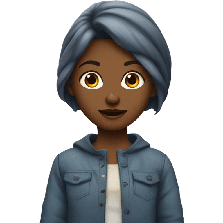 Jeune fille métisse  emoji