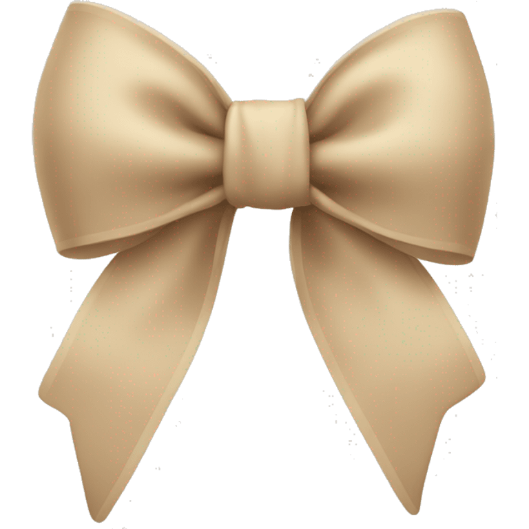 Beige bow emoji