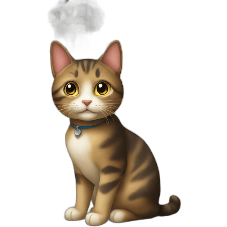 Un chat dans un château emoji