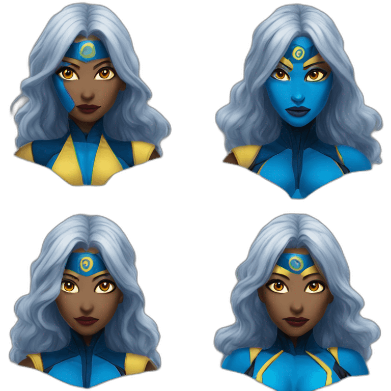 Xmen storm mystique fusion emoji