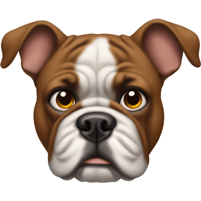 Brown bulldog emoji