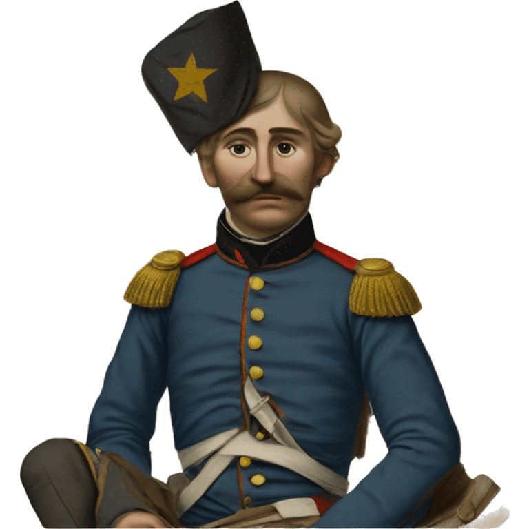 wounded French soldier in the Crimean War emoji